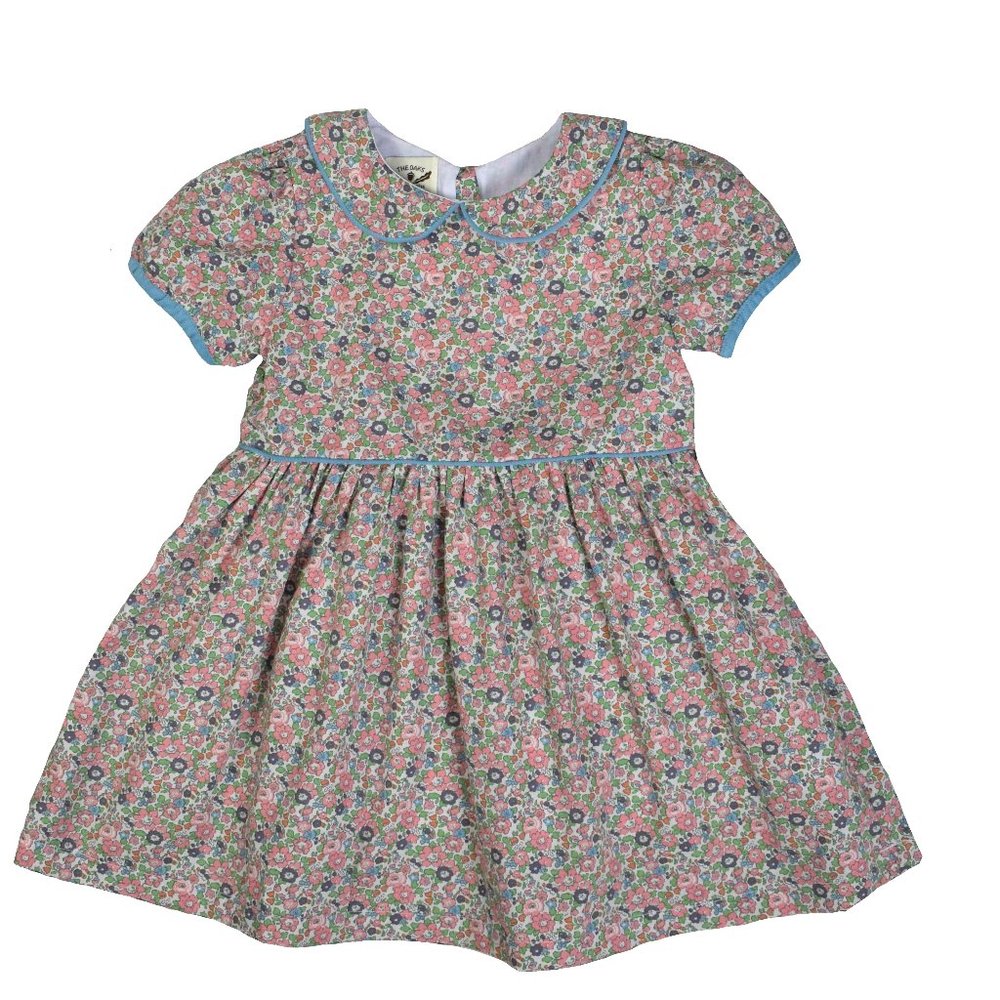 blue floral dress